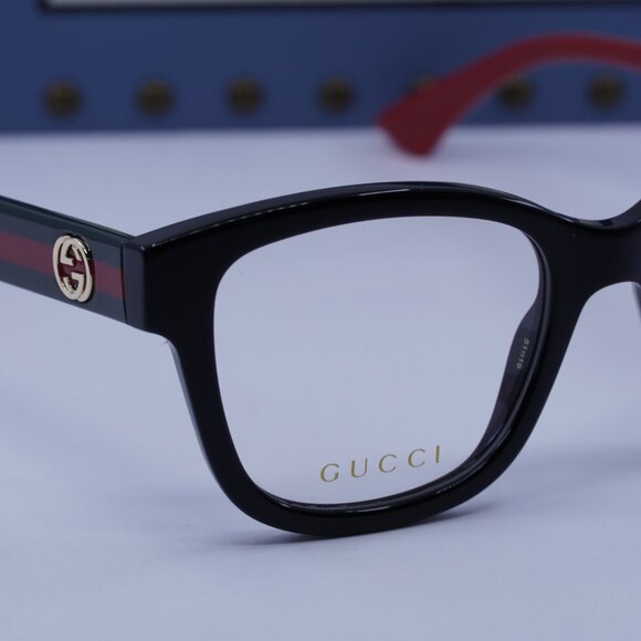 Gucci GG1863O 001 Square Eyeglasses 51mm - Black - Picture 2 of 12